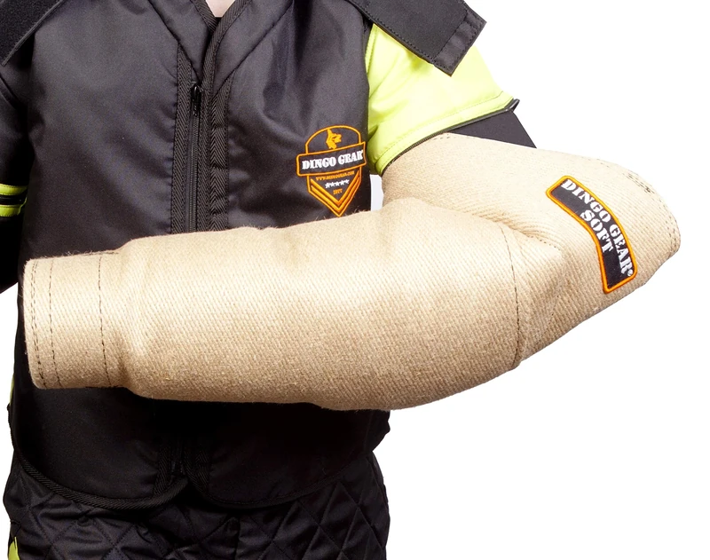 DINGO GEAR Midi Soft Jute Bite Sleeve with Strong Handle and Grip Inside the Bite Guard for IGP, K9, Sports, Dog Training, Bite Level 3 - Advanced (S01958)
