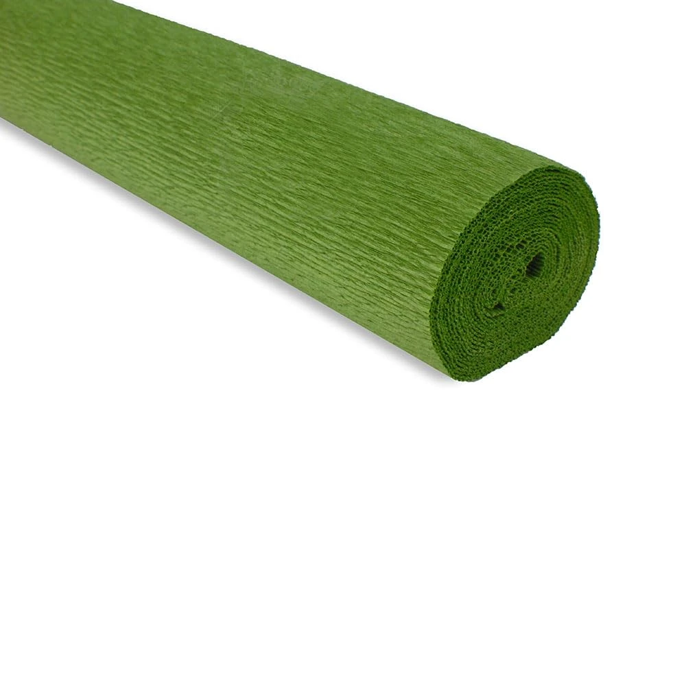 FloristryWarehouse Crepe Paper roll 180g (50 x 250cm) Light Olive (Shade 622)