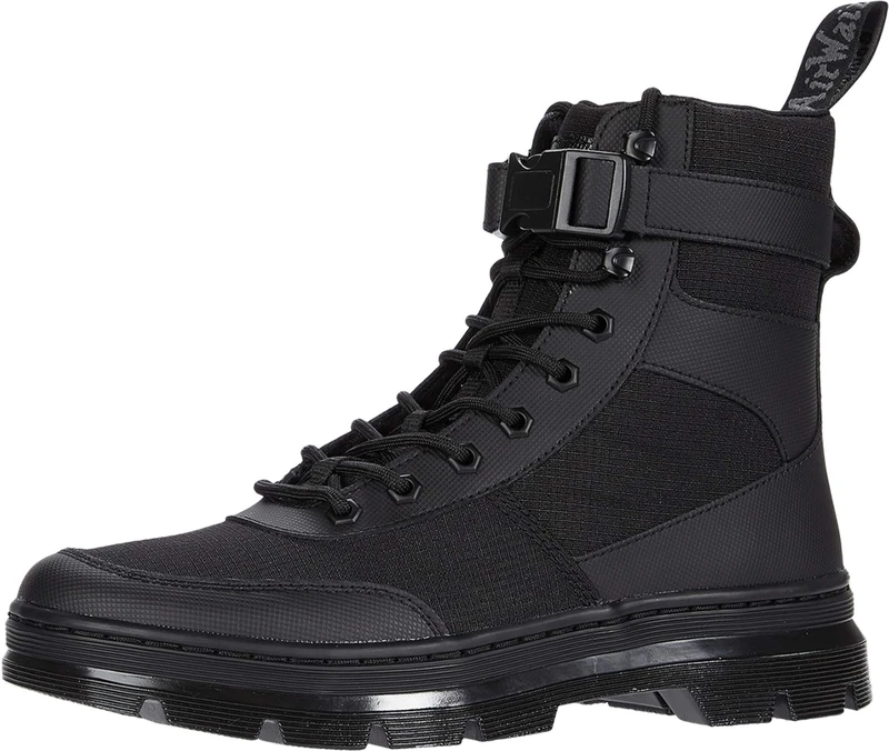 DR MARTENS 25656001 8 Tie Boot Men Black Element & Black Poly Rip Stop Ot9286 UK 6