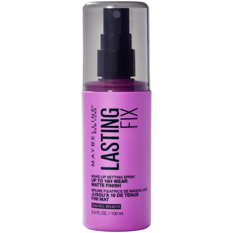 Maybelline New York Lasting Fix Make-Up Setting Spray, Fixing Spray, Matte Finish and Long-Lasting, Transparent