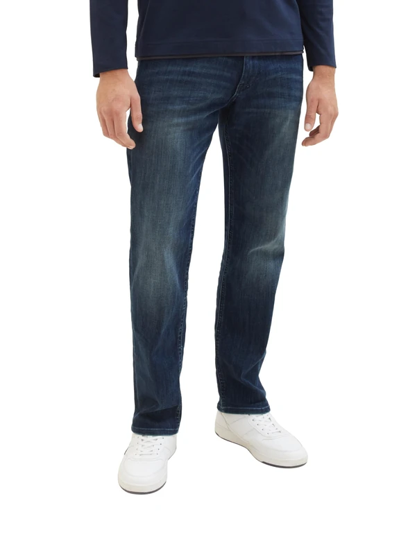 TOM TAILOR Men's 202212 Marvin Straight Jeans, 10282 - Dark Stone Wash Denim (New), 29W / 32L