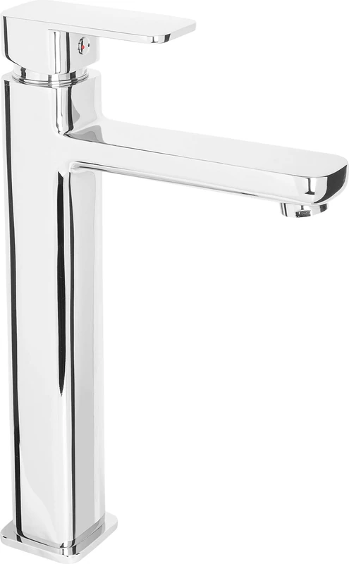 Cornat Nuria NUR11 Single-Lever Washbasin Mixer Tap Chrome-Plated Brass Body High Spout Height with Drainage Fitting/Tap for Bathroom/Basin Mixer Tap