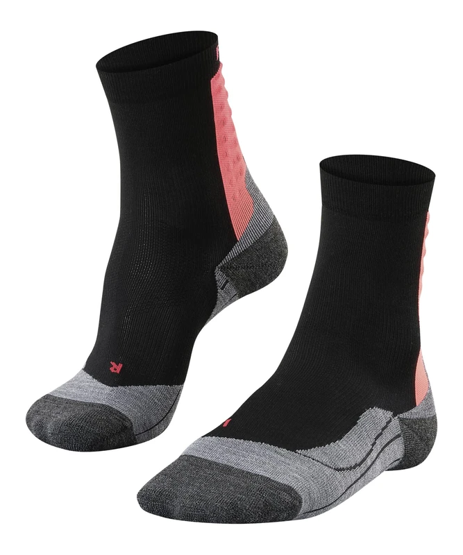 FALKE Women's Achilles W SO Breathable Protects The Tendon 1 Pair Running Socks, Black (Black 3008), 2.5-3.5