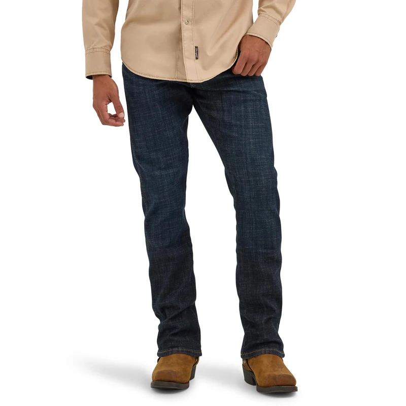 Wrangler Men's Retro Slim Fit Boot Cut Jean, Dax, 33W / 34L