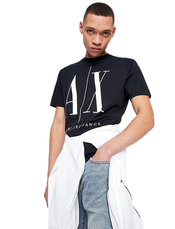 Armani Exchange Men's Icon Graphic T-Shirt, Navy, Large