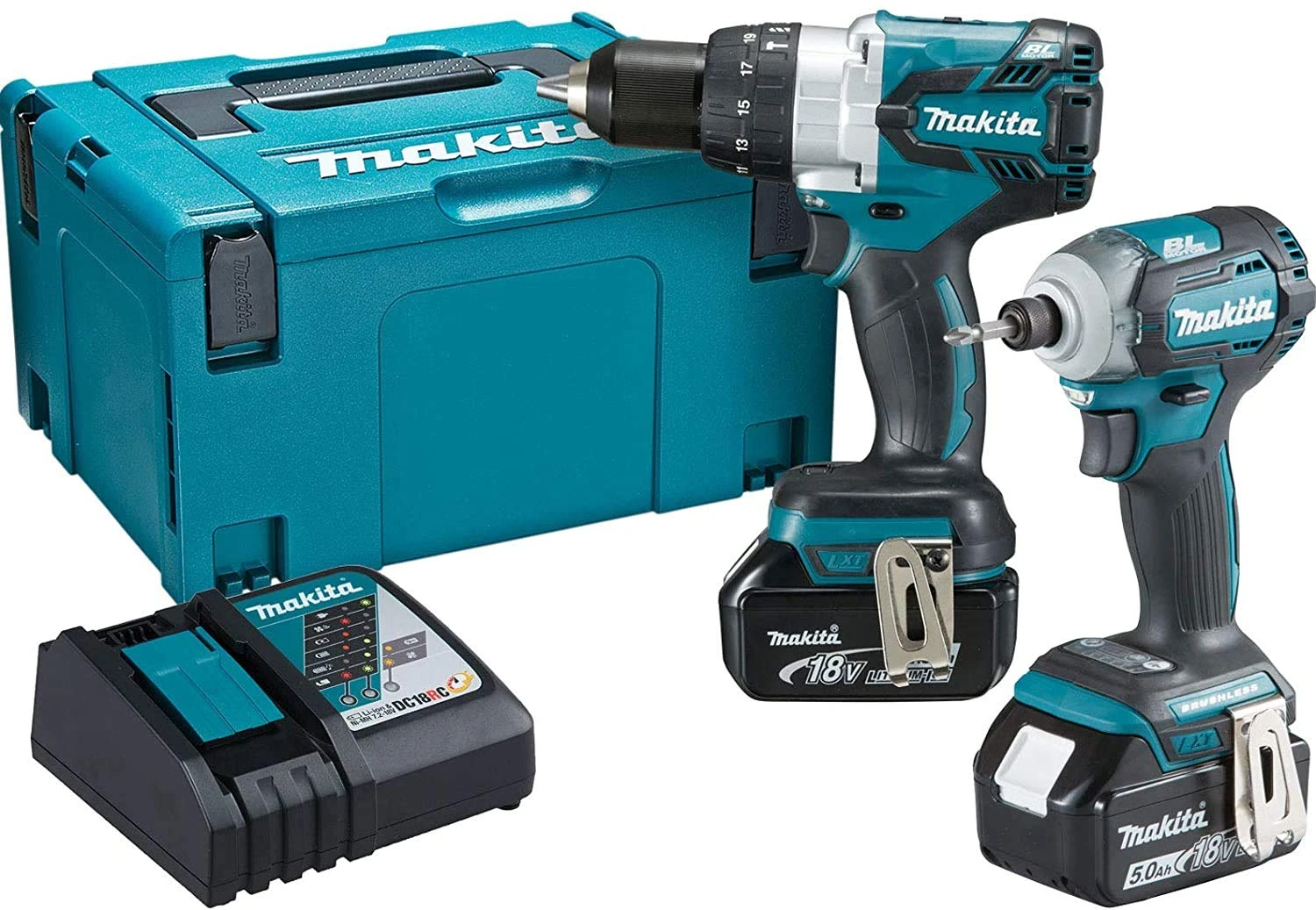 Makita DLX2214TJ Combo Kit, 18 V