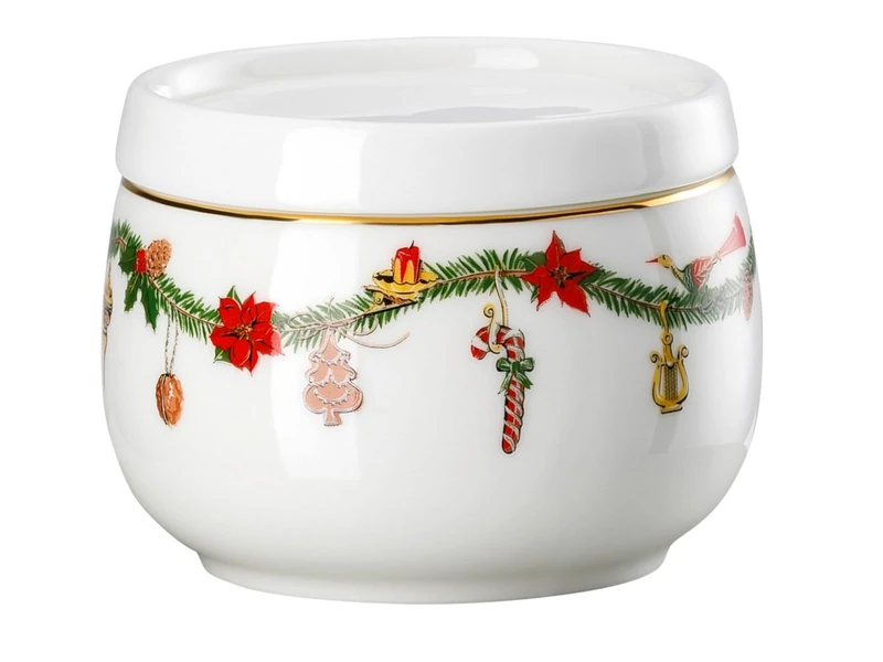 Hutschenreuter Nora Christmas Sugar Bowl