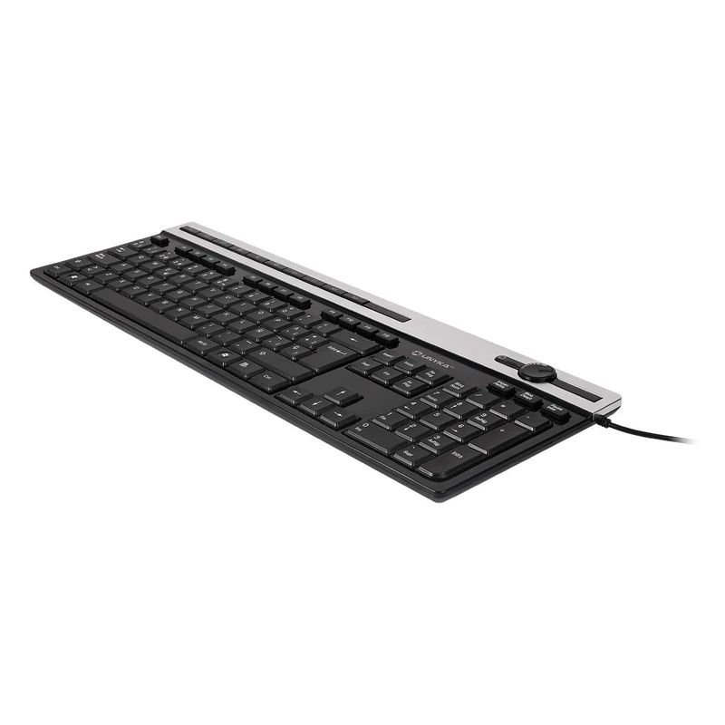 UNYKAch A 2930 USB QWERTY Keyboard Black/Silver – Keyboard (Standard, USB, Membrane Keyboard, QWERTY, Black, Silver)
