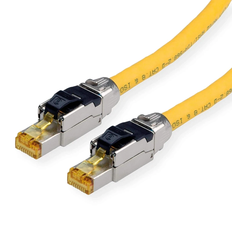Roline | S/FTP Patch Cord Cat.8 | Solid | LSOH | Yellow | 3 m