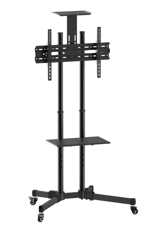 Value LCD/TV Wheeled Stand Black For Screens and TV Monitors up to 50 kg (37 to 70 inches) For Use in Conference or Training Rooms - Image 1
