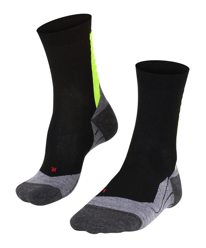 FALKE Men's Achilles M SO Breathable Protects The Tendon 1 Pair Running Socks, Black (Black 3001), 5.5-7.5