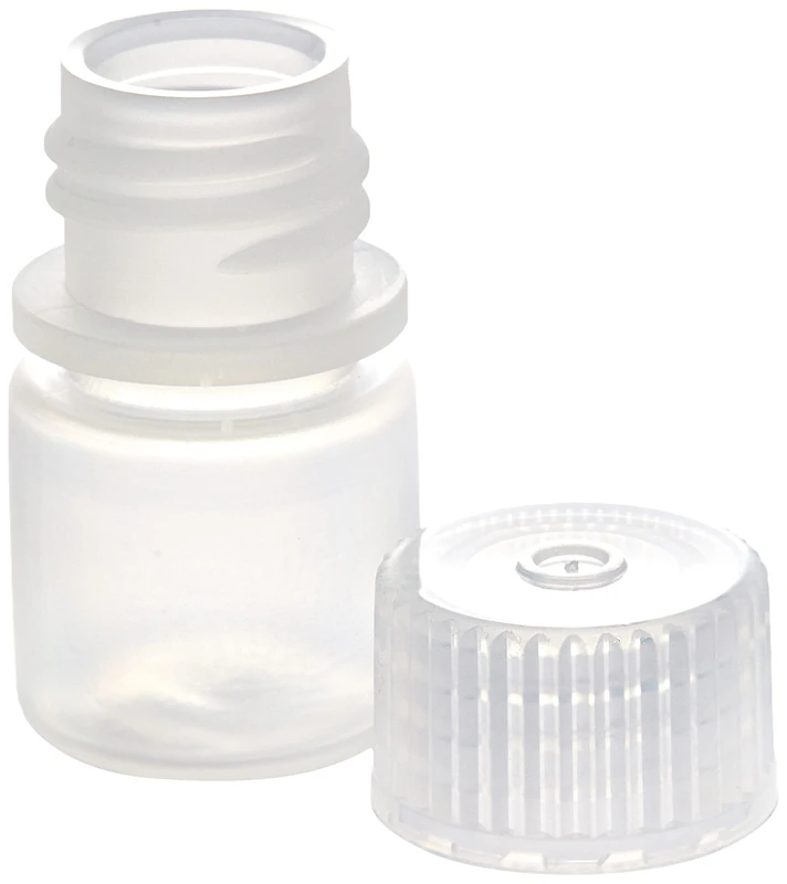 Tarsons P/582/080 Autoclavable Plastic Narrow Mouth Bottle, 8ml Capacity, Pack of 100