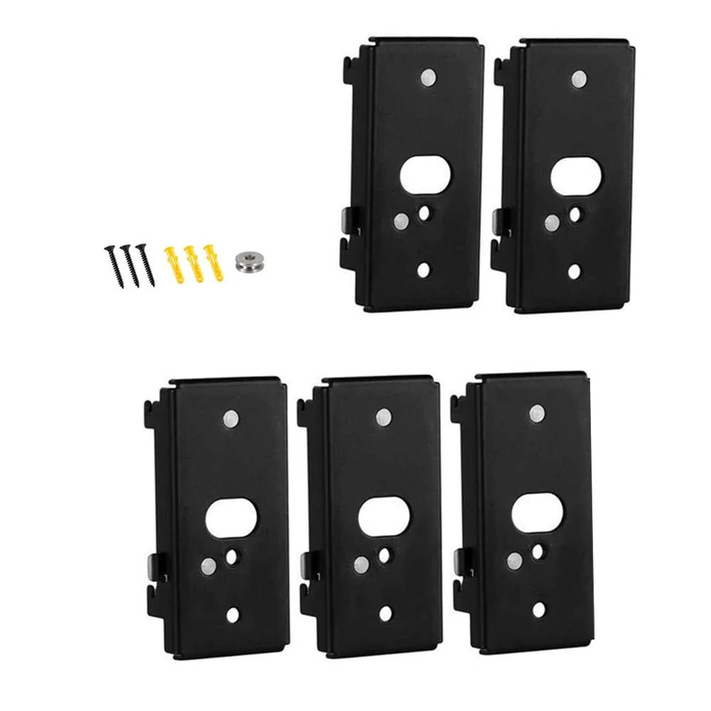 Bedycoon 5 pcs Replacement Wall Mounting Bracket Compatible with Bose SlideConnect WB-50 - Black (UFS-20),Lifestyle 525 535 III,Lifestyle 600,soundtouch 300 soundtouch 520,CineMate 520 Wall Bracket