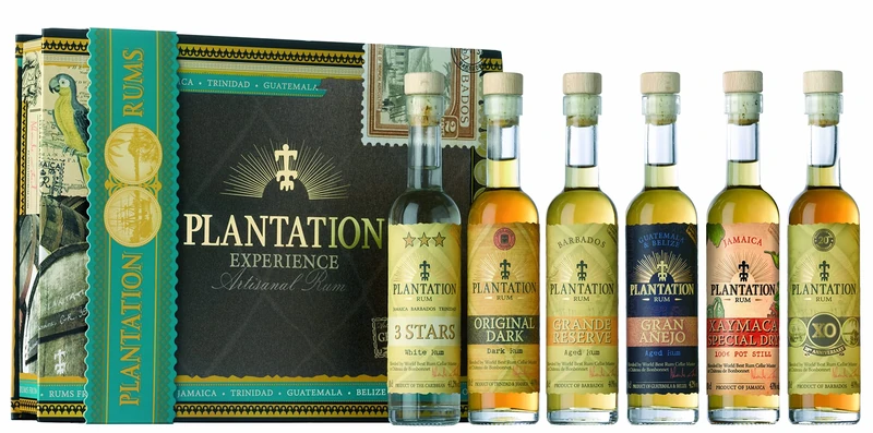 Plantation Rum Experience Gift Box (6 x 100ml) Premium Caribbean Tasting Selection, Great Gift for Rum Lovers, Tastings & Special Occasions