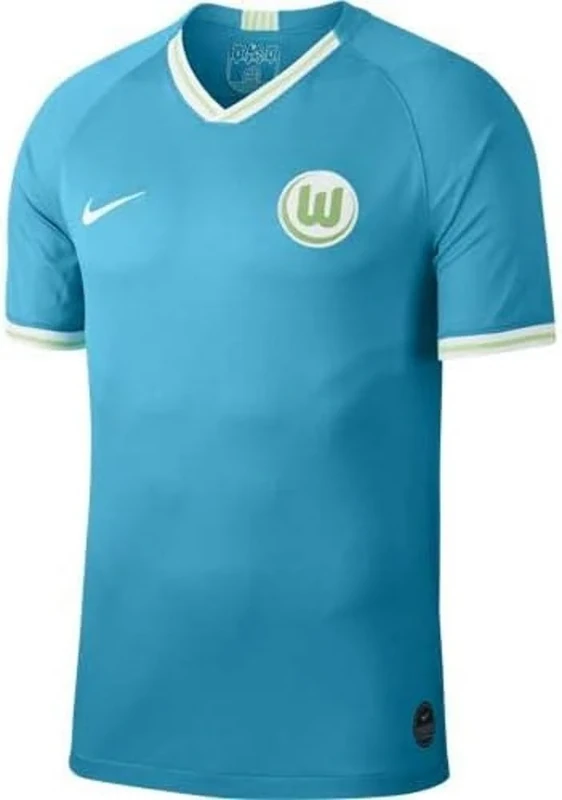 Nike Men Vflw M Nk Brt Stad Jsy Ss AW Football T-Shirt - Chlorine Blue/(White) (No Sponsor), Large