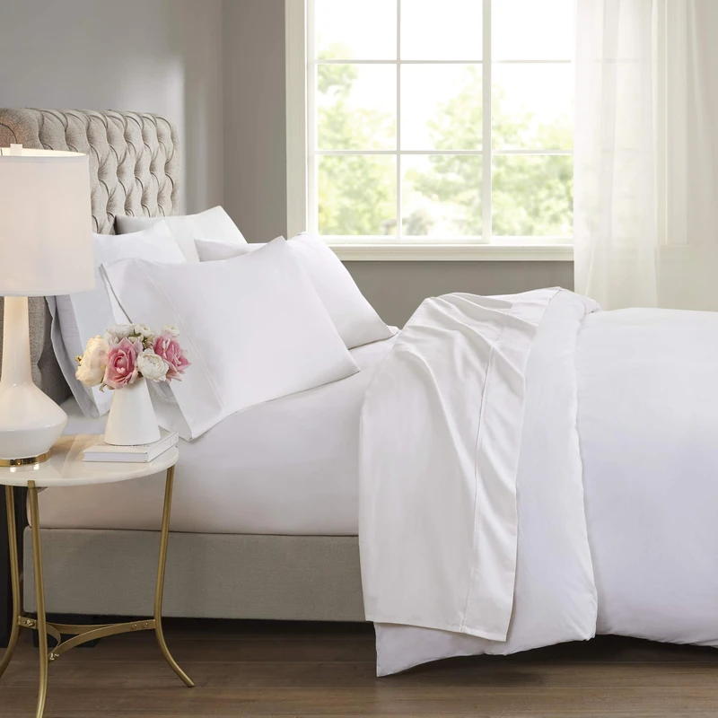 Beautyrest All Season, Soft Bedding-Set, Matching Pillow Case, Cotton, White, Full