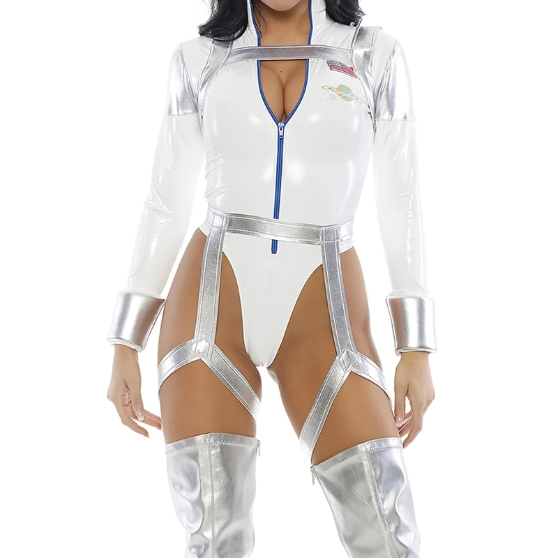 Forplay 559621 Blast Off Sexy Movie Character Costume Astronaut Adult Sized, Solid, White, S/M