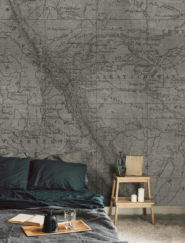 Wall81 The Rockies Wallpaper Textile Fibers, Beige, L