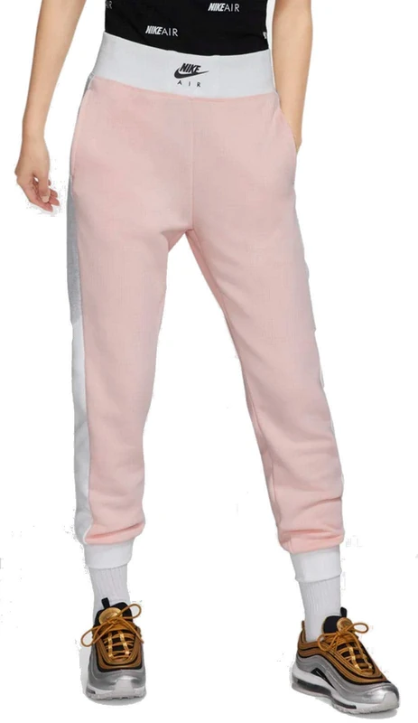 NIKE Bv4775 Sport Pants - Echo Pink/Birch Heather/White, Medium