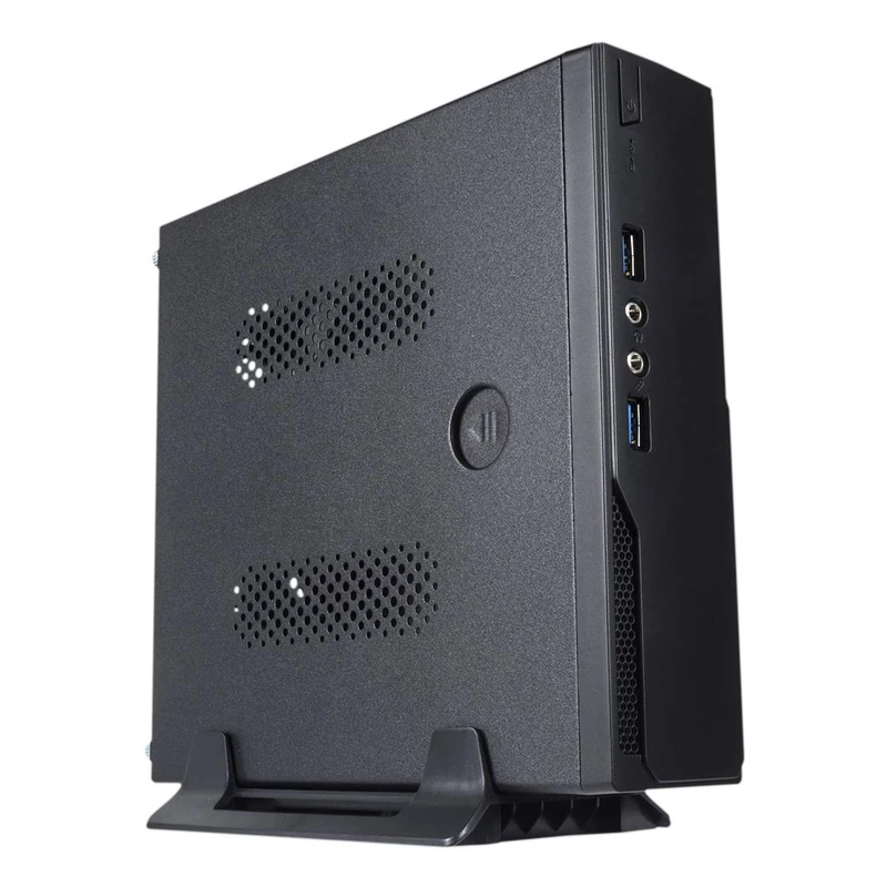 UNYKAch UK 1003 Mini-Tower Black 120 W – Computer Box (Mini-Tower, PC, Synthetic ABS, SGCC, Black, Mini-ITX, 3 cm)