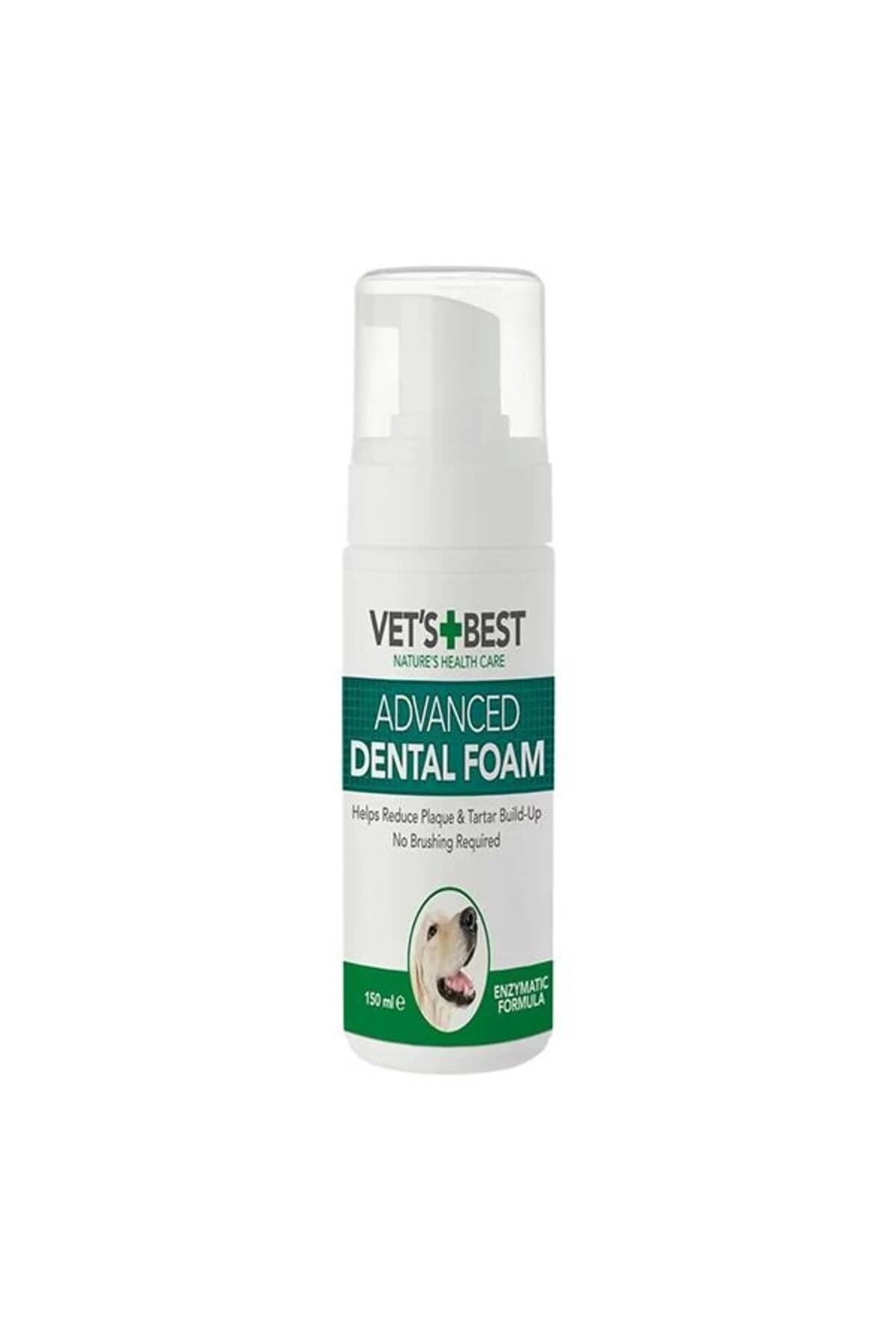 Vet's Best Enzymatic dog Dental Foam, Teeth Cleaning and Fresh Breath Dental Care, 150 ml