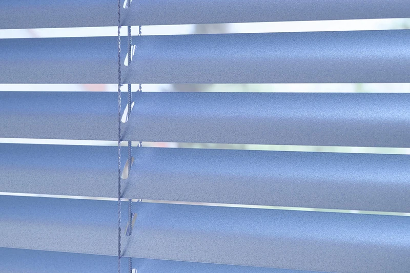 Deco Company Aluminium Venetian Blinds to Clip, Silver Blue, 100 x 175 cm