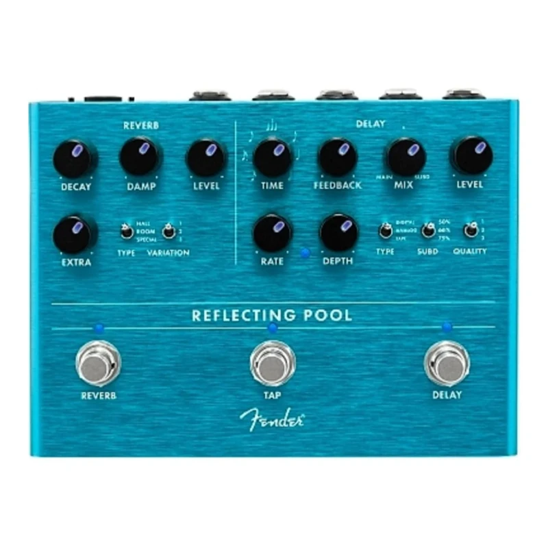 Fender® Reflective Pool Delay/Reverb Floor Effect Pedal