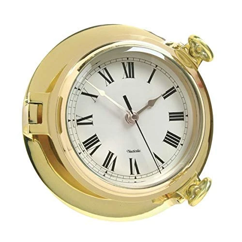 Brass Bridge Clock, 18 cm