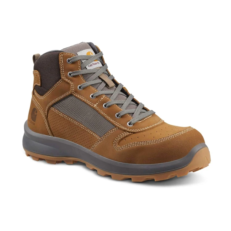 Carhartt Men's Michigan Rugged Flex® S1P Midcut Safety Boot, Carhartt® Brown, 38