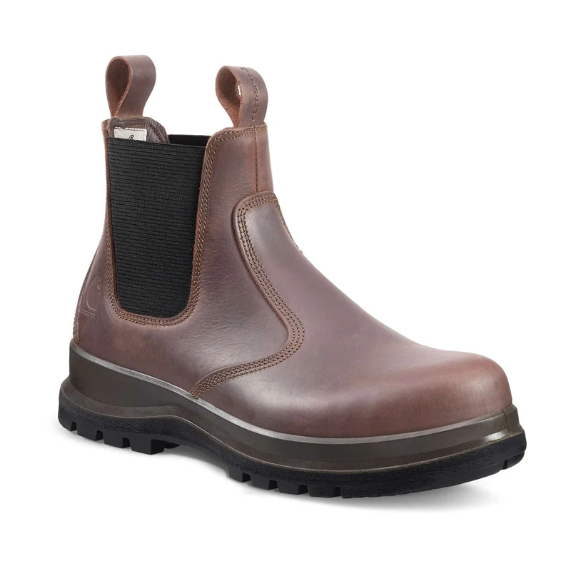 Carhartt Men's Carter Rugged Flex® S3 Chelsea Safety Boot, Dark Brown, 40