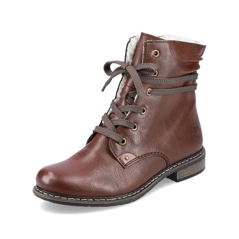 Rieker Women's 71229 Lace-up Boots, Brown Mogano, 6.5 UK