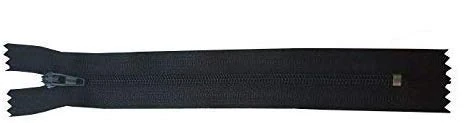 Nylon Zips 5'' 6'' 7'' 8'' 9'' 10'' Assorted Colors Closed Ended Sewing. (Black, 7)