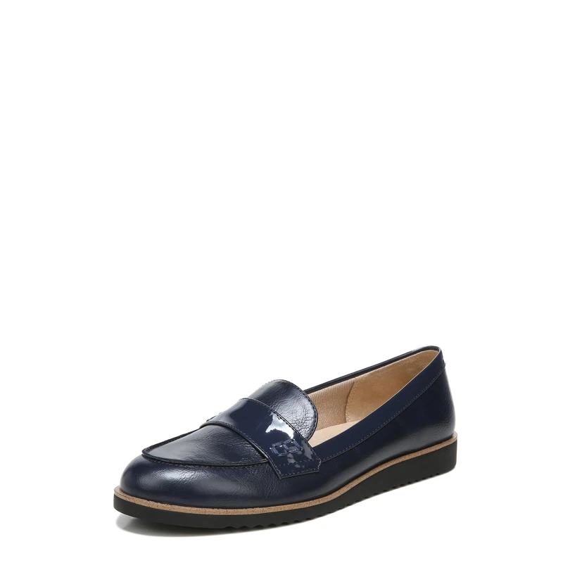 LifeStride Women's Zee Loafer, Navy Shiny, 5 UK