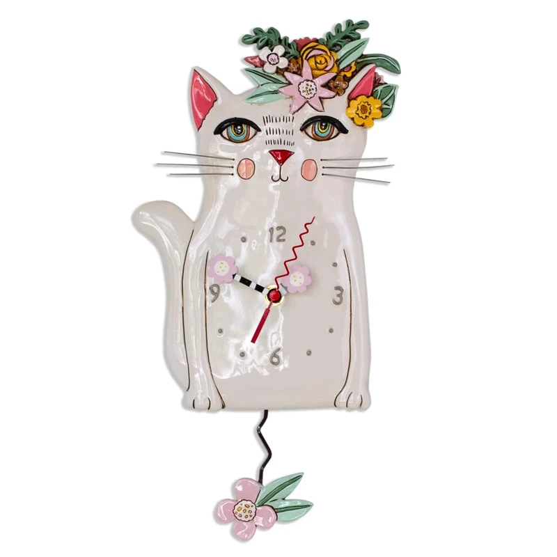 Allen Designs Pretty Kitty Clock Clocks