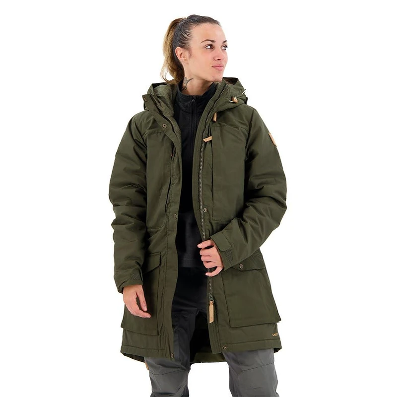 Fjällräven Singi Wool Padded Parka W Sport Jacket - Green, XX-Small
