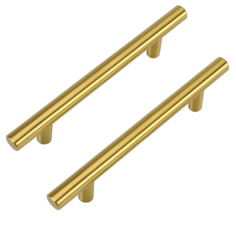 LONTAN 15 Pack Gold Kitchen Cupboard Handles 160mm Gold Kitchen Handles Drawer Pulls Cupboard Door Pulls for Cabinet Wardrobe Bathroom Stainless Steel