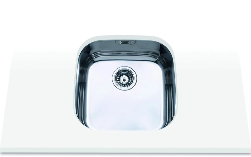 Edesa 950270025 Under Top | Model Fuji BE 40 x 40 1C | 1 Square Bucket | Kitchen Sink 20 cm Depth | Width 50 cm | Stainless Steel Finish