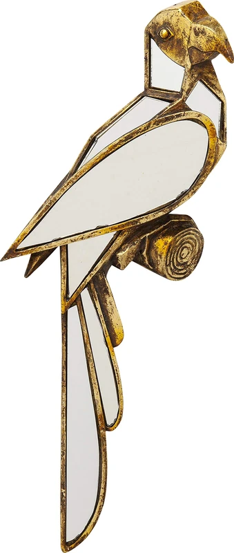Kare Design Wall object Parrot Mirror, 43x15x6 cm, Wall figurine, Design, Home decor, Modern, Interior, Decoration, Home trend, Gift, Table decor, Living room
