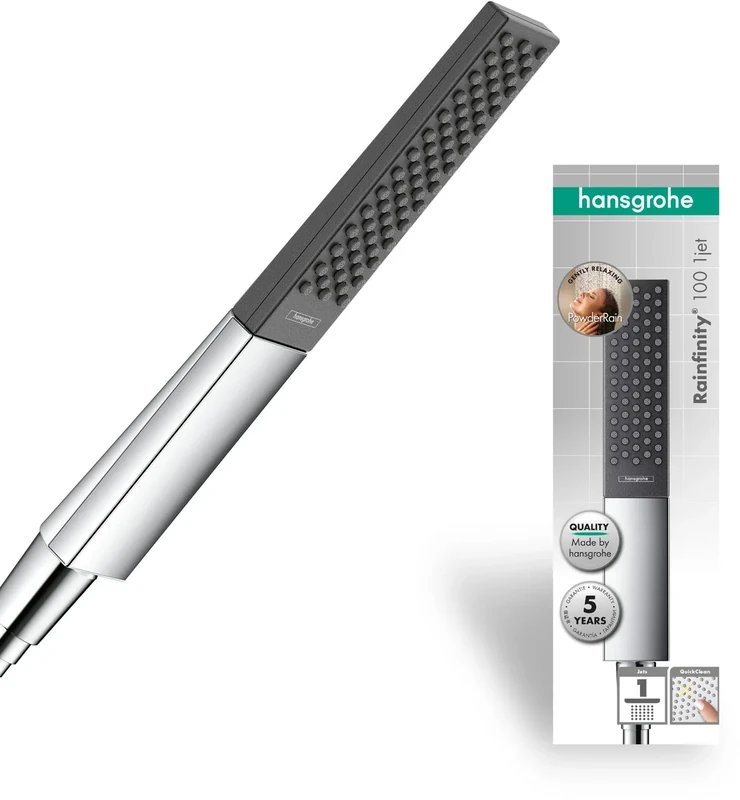 hansgrohe Rainfinity Water-Saving Shower Head 100 mm PowderRain Chrome