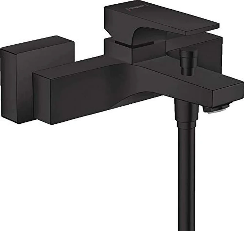 hansgrohe Metropol Surface-Mounted Single Lever Bath Mixer Tap Matt Black