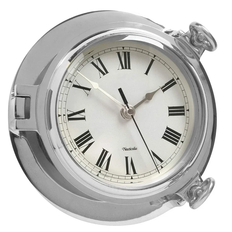 Chrome Bridge Clock, 18 cm