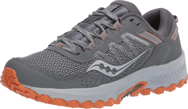Saucony Men's VERSAFOAM Excursion TR13 Walking Shoe, Grey/Orange, 10.5 M US