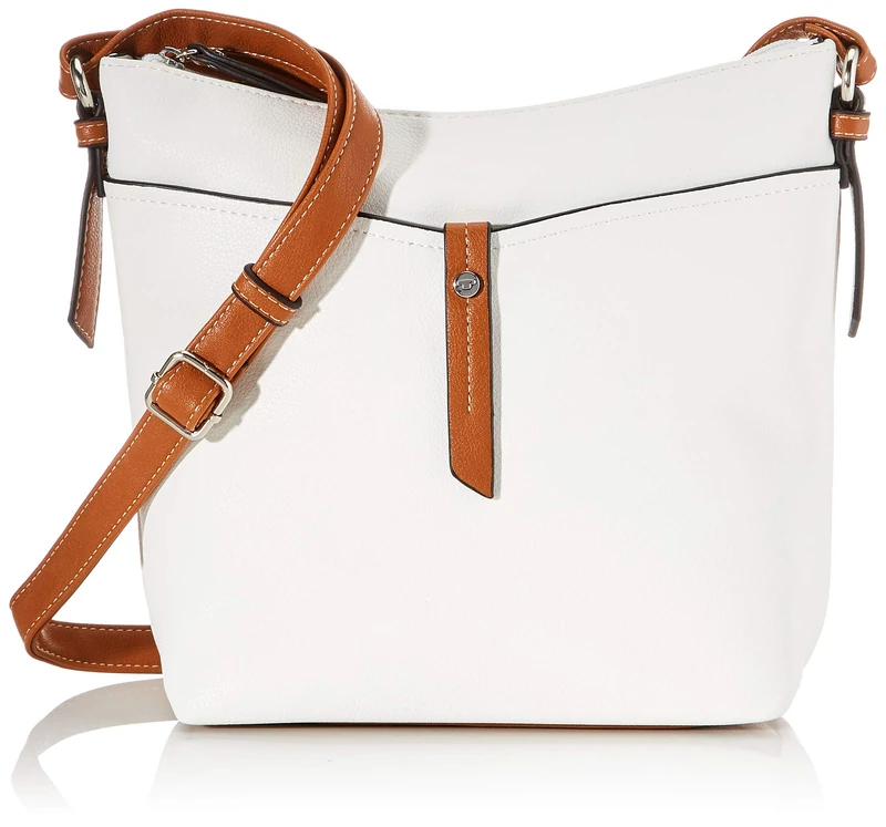 Tom Tailor Acc Novara Women’s Cross-Body Bag, White (Weiß), 28x25x8.5 Centimeters (W x H x L)