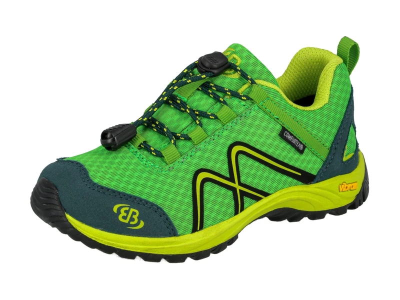 Bruetting Guide, Unisex Kids’ Low Rise Hiking Shoes, Green (Grün/Petrol/Lemon Grün/Petrol/Lemon), 2.5 UK (35 EU)