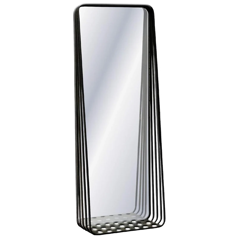 Carrick Design Mirror, Metal, Grey, One Size