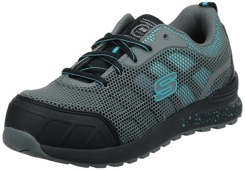 Skechers Women's Work Bulklin Lyndale Comp Toe Shoe 77273 GYAQ 7M