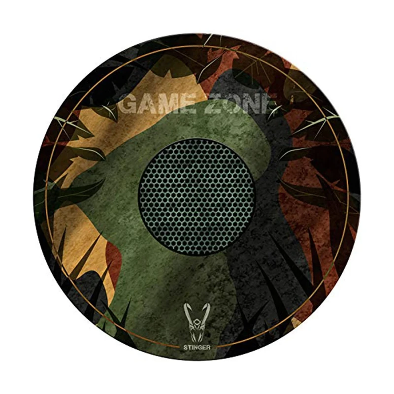 Woxter Stinger Floorpad Camouflage - Gaming Floor Mat, Protective Floor Mat, Water Resistant, Washable, 100% Microfiber, Diameter 120 cm, Camouflage