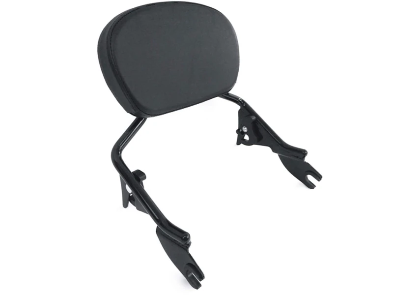 Low Short Gloss Black Detachable Sissy Bar Quick Release Backrest Upright With Passenger Pad & Bracket for Harley Davidson Touring like Street Glide Road King CVO Ultra Electra ref 54248-09A 51579-05A