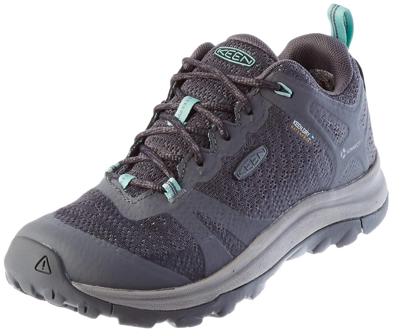 KEEN Women's Hiking Shoes, Steel Grey Ocean Wave, 5.5 UK