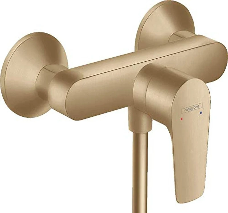 hansgrohe 71760140 Talis E Single Lever Shower Mixer Surface-Mounted Brushed Bronze, Dusche